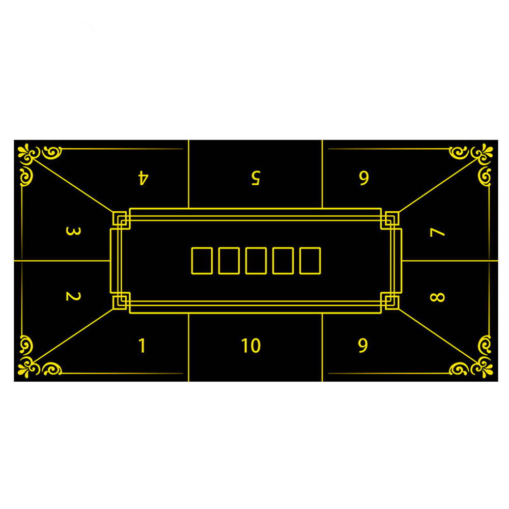 Gaming Accessories Table - 厚手のゴム製ポーカーテーブルクロス カジノ テキサスホールデム テーブルマット ボードゲーム デスクマット