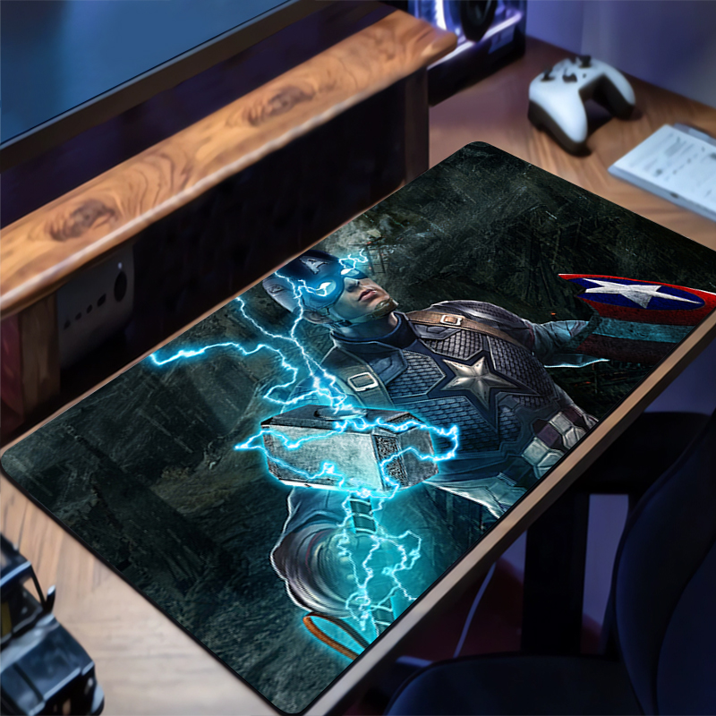 マウスパッド C-キャプテン A-アメリカ ゲーム用 新しい - Gaming Accessories Table のレビューと価格