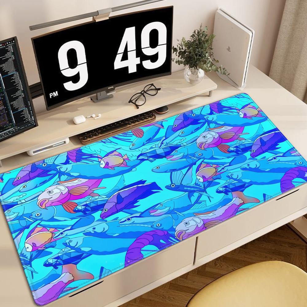 HD印刷フィッシュラバーマウスパッド、ノートパソコンオフィス - Gaming Accessories Table のレビューと価格